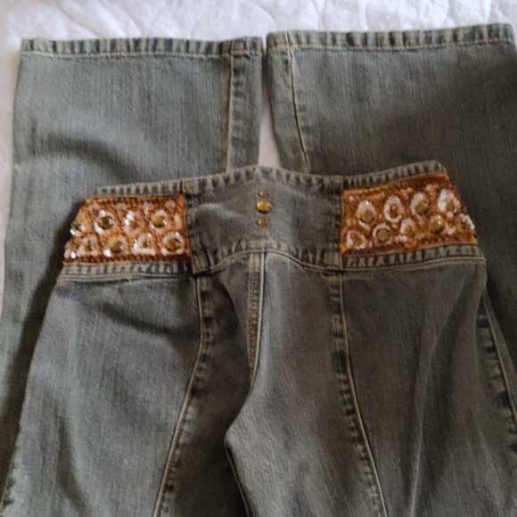Express Jeans With Sequin in Amber Color - Picture 8 of 8